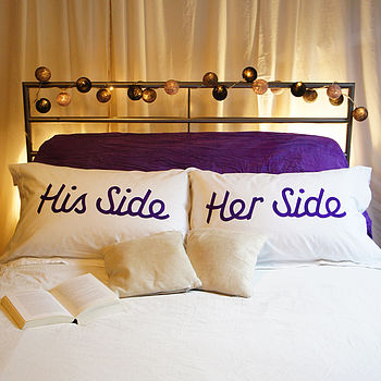 'My Side Your Side' Pillowcases, 3 of 12