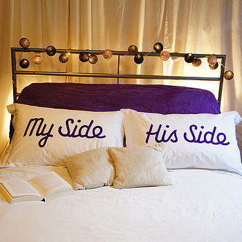 'My Side Your Side' Pillowcases, 2 of 12