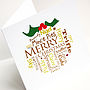 Personalised Christmas Pudding Card Pack, thumbnail 4 of 4