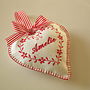 Personalised Embroidered Christmas Heart, thumbnail 1 of 2