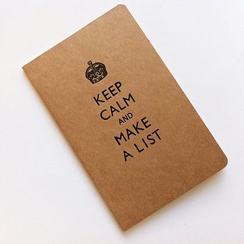 Keep Calm And Make A List Pocket Notebook, 10 of 10