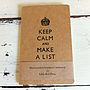 Keep Calm And Make A List Pocket Notebook, thumbnail 4 of 10