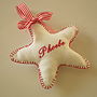 Personalised Embroidered Christmas Star, thumbnail 2 of 2