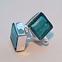 Murano Glass Square Silver Cufflinks, thumbnail 9 of 12