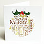 Personalised Christmas Pudding Card Pack, thumbnail 3 of 4