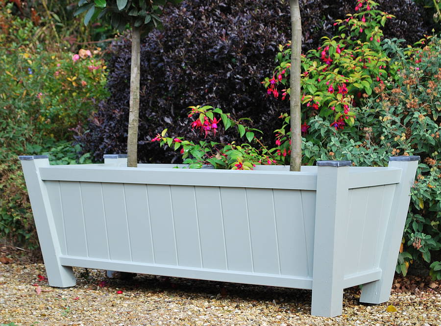 painted garden planter, chalfont range by sandman home and