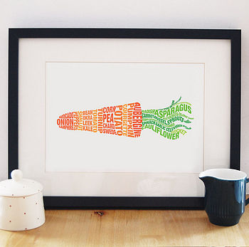 Set Of Three Typographic Food Prints, 2 of 5