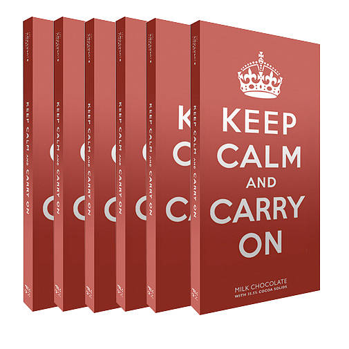 Keep Calm & Carry On Chocolate Bar By Quirky Chocolate ...