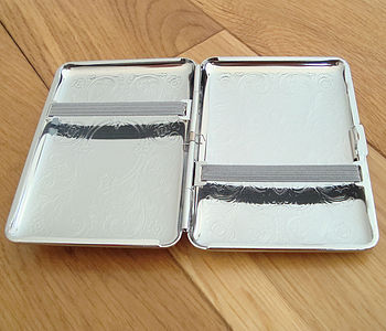 Stag Cigarette Case Or Silver Card Case, 2 of 3