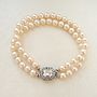 Vintage Inspired Pearl Bracelet, Silver Or Gold Plated, thumbnail 5 of 9