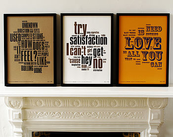 1960'S Letterpress Music Prints Collection, 5 of 5