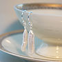 Stick Freshwater Pearl And Silver Earrings, thumbnail 1 of 4