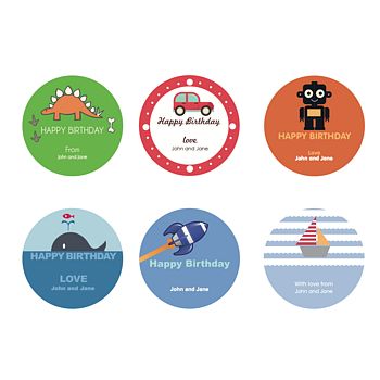 Boy's Personalised Gift Stickers, 3 of 4