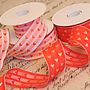 Red And White Heart Valentine Ribbon Per Metre, thumbnail 2 of 4