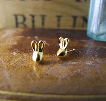 Rabbit Stud Earrings, 2 of 2