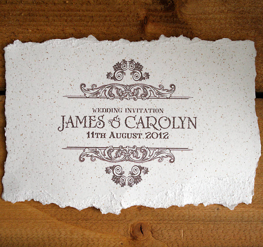 Front Of A Wedding Invitation 2