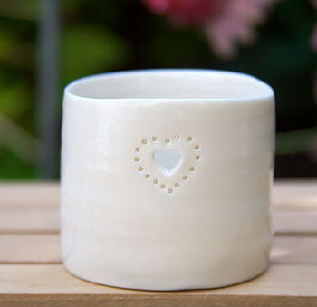 Porcelain Double Heart Tealight, 5 of 5