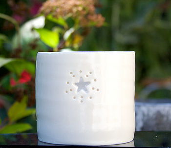 Porcelain Starburst Tea Light, 3 of 4