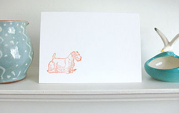 Sealyham Terrier Letterpress Card, 2 of 3