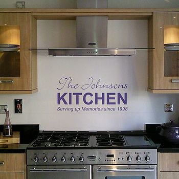 Personalised Kitchen Wall Sticker, 2 of 5