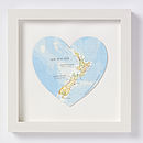  sydney  map heart print wedding  anniversary  gift by bombus 
