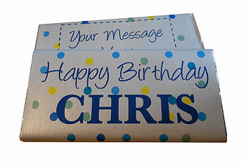 Happy Birthday Personalised Chocolate Bar, 2 of 6