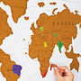 Scratch Off® 'Push Pin' World Map Bundle, thumbnail 2 of 12