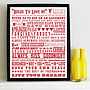 'Rules To Love By' Giclée Print, thumbnail 1 of 7