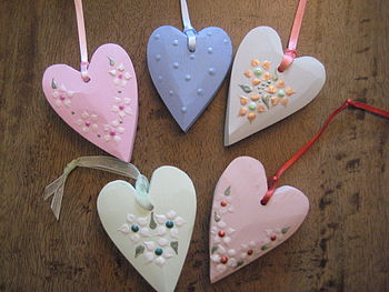 Valentine/Decorated Hearts On Ribbon, 5 of 11
