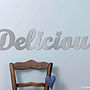 'Delicious' Metal Sign, thumbnail 2 of 3
