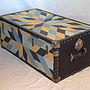 Vintage Star Patterned Quilt Trunk, thumbnail 3 of 5