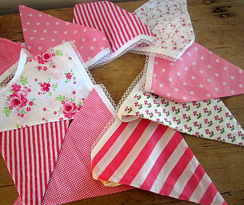 PINK Large Bunting - Can Be Personalised, 4 of 5