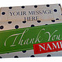 Personalised Thank You Chocolate Bar, thumbnail 2 of 5