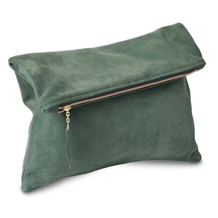 Square Foldover Clutch By Tesoro | notonthehighstreet.com