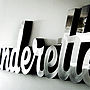 'Launderette' 3D Chrome Sign, thumbnail 2 of 3