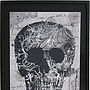 Lace Face Framed Diamante Embellished Artwork, thumbnail 2 of 4