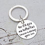 Silver Personalised Message Key Ring, thumbnail 1 of 7