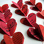 Personalised Heart Strings Artwork In Red, thumbnail 6 of 12