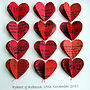 Personalised Heart Strings Artwork In Red, thumbnail 7 of 12