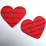 Personalised Heart Strings Artwork In Red, thumbnail 9 of 12