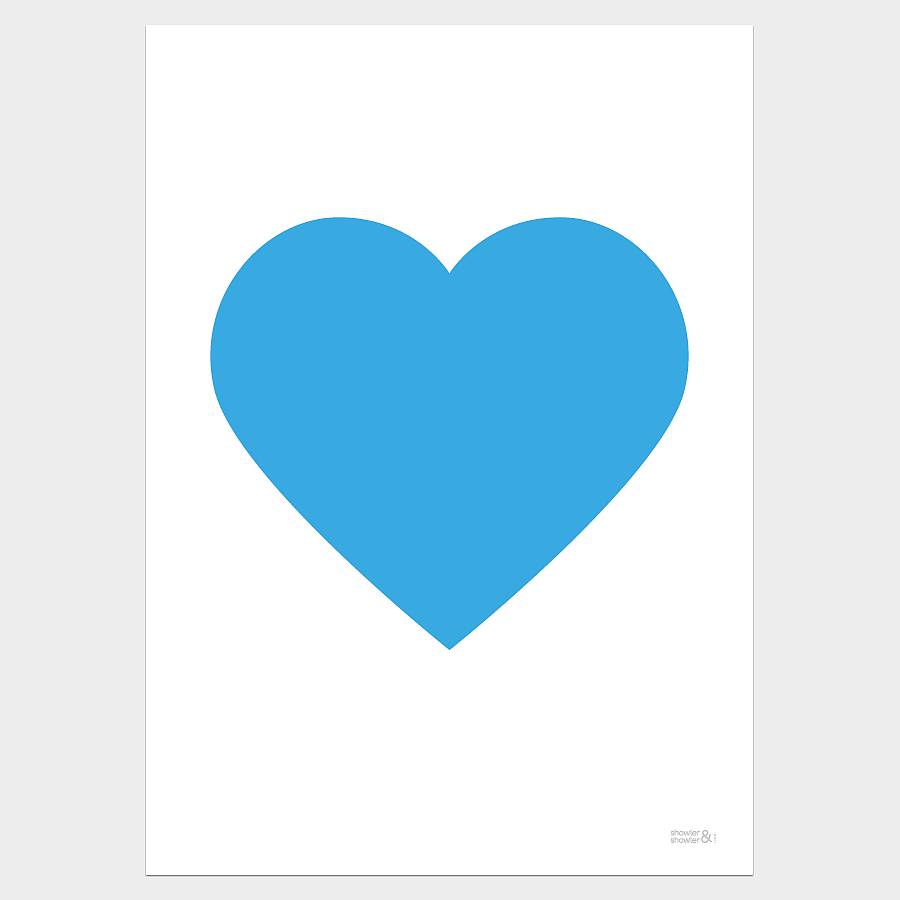 classic heart print by showler and showler | notonthehighstreet.com