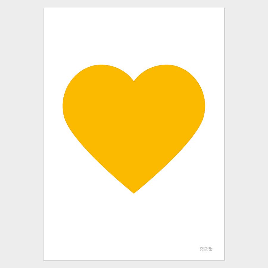 classic heart print by showler and showler | notonthehighstreet.com