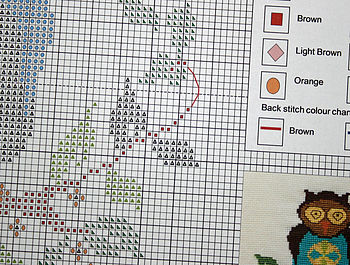Owl Cross Stitch Kit By StitchKits Crafts | notonthehighstreet.com