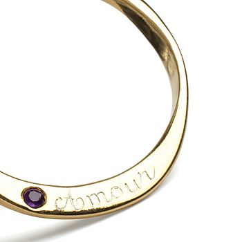 18ct Gold Vermeil Infinity Ring Bracelet, Medium Model, 2 of 8