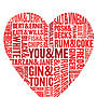 Perfect Pairs Typographic Valentines Card, thumbnail 2 of 4