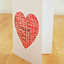 Perfect Pairs Typographic Valentines Card, thumbnail 3 of 4