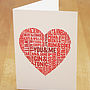 Perfect Pairs Typographic Valentines Card, thumbnail 4 of 4