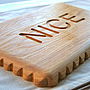 Solid Oak Nice Biscuit Chopping Board And Cheese Board, thumbnail 4 of 10