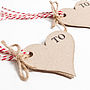 Recycled Heart Shaped Gift Tags, thumbnail 1 of 3