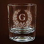 Personalised Wreathed Initial Tumbler, thumbnail 2 of 3
